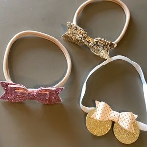 Sequins Bow Baby Headbands
